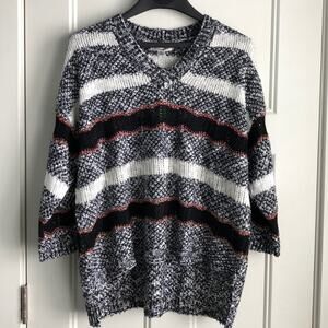 NWT JohnPaulRichard slouchy textured knit sweater
